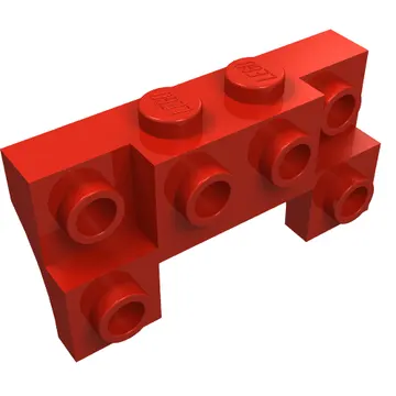Brick Special 2 x 4 - 1 x 4 with 2 Recessed Studs and Thin Side Arches