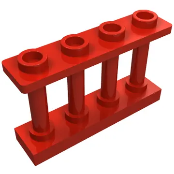 Fence Spindled 1 x 4 x 2 [4 Top Studs]