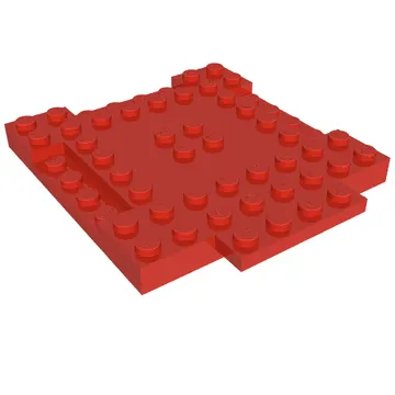Plate Special 8 x 9 x 2/3 with 1 x 4 Recessed