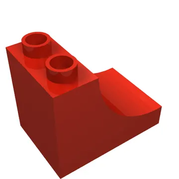 Duplo Brick 2 x 3 x 2 with Curve