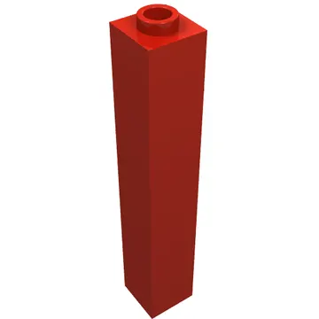 Brick 1 x 1 x 5 with Blocked Open or Hollow Stud