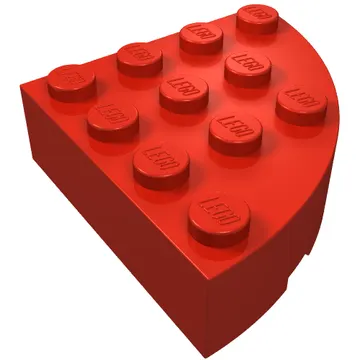 Brick Round Corner 4 x 4 Full Brick