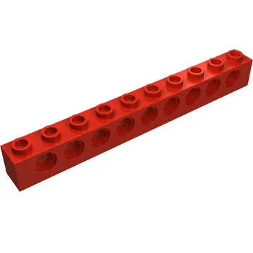 Technic Brick 1 x 10 [9 Pin Holes]