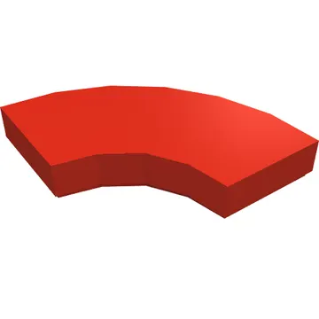 Tile 2 x 2 Curved, Macaroni