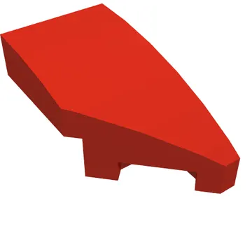 Brick Wedged, Curved 2 x 1 with Stud Notch Right