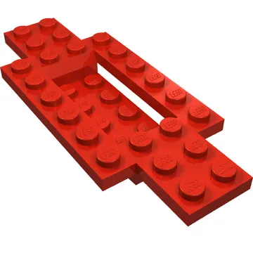Vehicle Base 4 x 10 x 2/3 with 4 x 2 Recessed Center with Smooth Underside