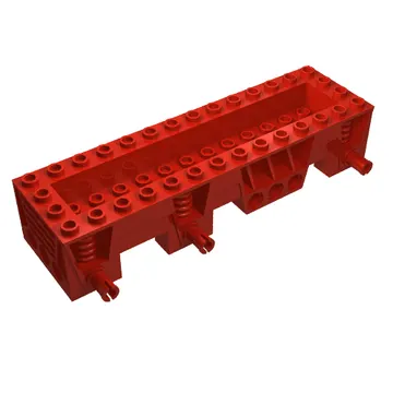 Vehicle Base 4 x 14 x 2 1/3, 2 x 12 Recessed Center, Pins, Pin Holes