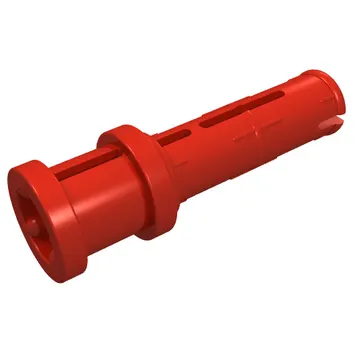 Technic Pin Long with Friction Ridges Lengthwise and Stop Bush [3 Lateral Holes, Big Pin Hole]