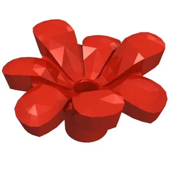 Plant, Flower, Minifig Accessory with 7 Thick Petals and Pin