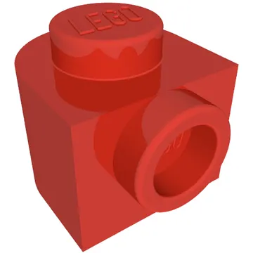 Plate 1 x 1 x 2/3 Half Round with Side Stud