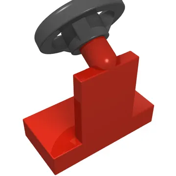 Steering Stand 1 x 2 with Black Steering Wheel