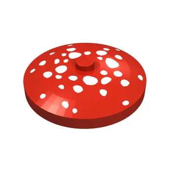 Dish 4 x 4 Inverted [Radar] with Mushroom Spots Print