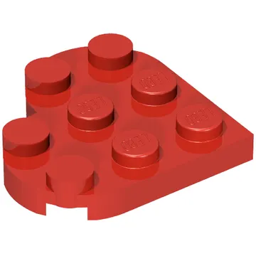 Plate Angled 3 x 3 with Heart Shape