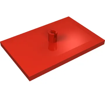 Tile Special 6 x 4 with Beveled Edges and 5mm Pin (Train Bogie Plate)