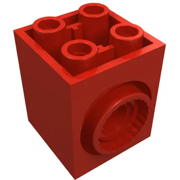 Brick Special 2 x 2 x 2 with Rotation Joint Socket and Rear Pin Hole