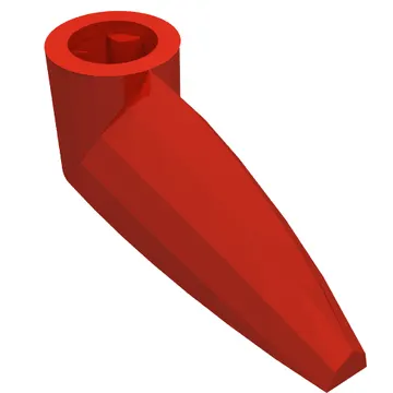 Technic Tooth 1 x 3 with Axle Hole [Rounded Underside]