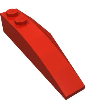 Brick Wedged, Curved 6 x 2 Left, Inner Ridges