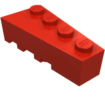 Brick Wedged, Angled 4 x 2 Right