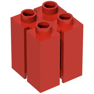 Duplo Brick 2 x 2 x 2 with Vertical Grooves