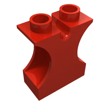 Duplo Brick 1 x 2 x 2 with Side Cutouts and Channel in Top