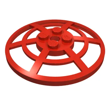 Dish 6 x 6 Inverted, Radar / Webbed [Anti-studs at 90°]