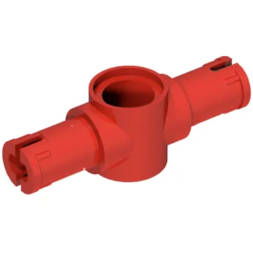 Technic Pin Connector Hub with 2 Pins with Friction Ridges Lengthwise [Small Squared Pin Holes]