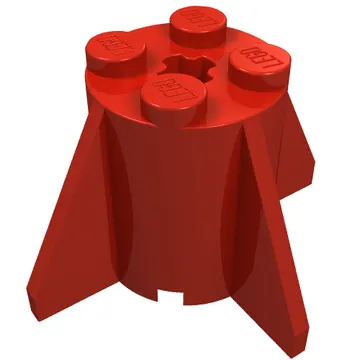 Brick Round 2 x 2 x 2 with Axle Hole and Fins