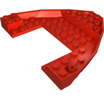 Boat Hull Section, Brick 10 x 12 x 1 with 4 x 6 Cutout