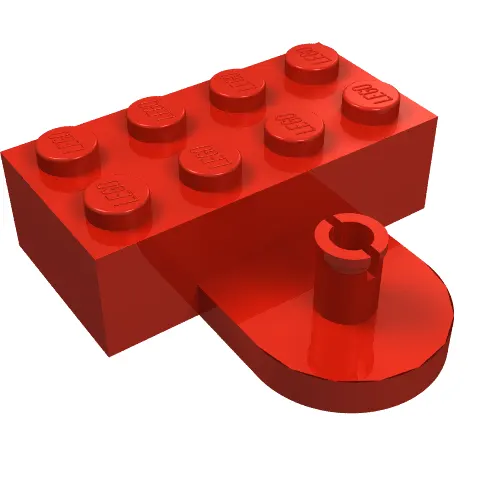 Brick Special 2 x 4 with Coupling, Male