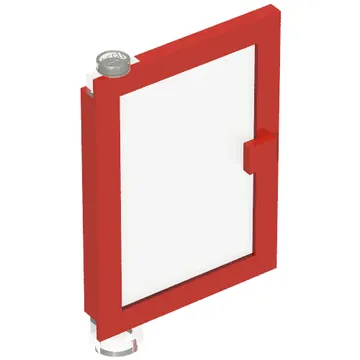 Door 1 x 4 x 5 Left with Trans-Clear Glass