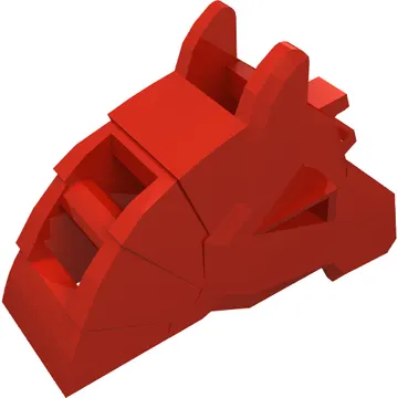 Animal / Creature Accessory, Horse Battle Helmet [Angular, Front Clip]