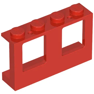 Window 1 x 4 x 2 Plane, Solid Studs