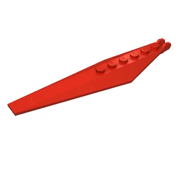 Hinge Plate 1 x 12 Locking with Angled Side Extensions and Tapered Ends, 7 Teeth