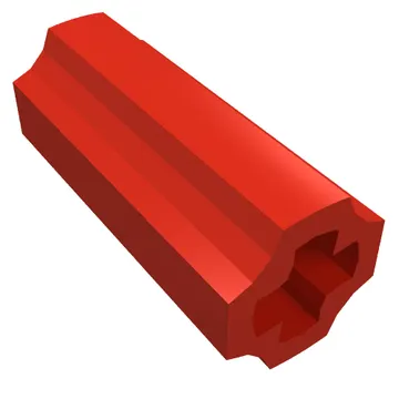 Technic Axle Connector Smooth [with x Hole + Orientation]