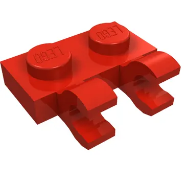 Plate Special 1 x 2 with Clips Horizontal [Open O Clips]