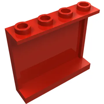 Panel 1 x 4 x 3 [Side Supports / Hollow Studs]