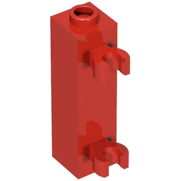 Brick Special 1 x 1 x 3 with 2 Clips Vertical [Hollow Stud, Open O Clips]