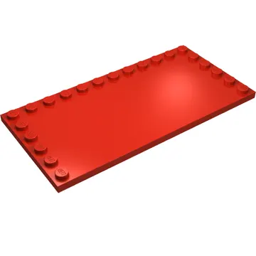 Plate Special 6 x 12 with Studs on 3 Edges