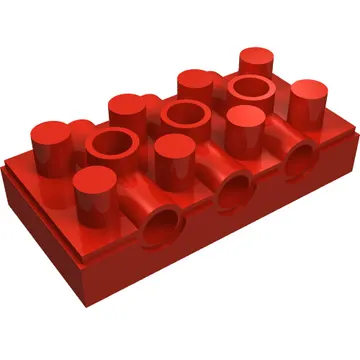 Duplo Technic Brick 2 x 4 with 3 Holes