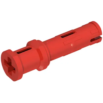 Technic Pin Long with Friction Ridges Lengthwise and Stop Bush [2 Lateral Holes, Small Pin Hole]
