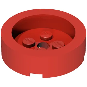 Brick Round 4 x 4 with Recessed Center
