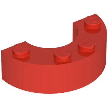 Brick Round Corner 2 x 4 without Stud Notches
