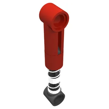 Technic Shock Absorber 6.5L with Hard Spring, Tight Coil in Middle [Complete Assembly]