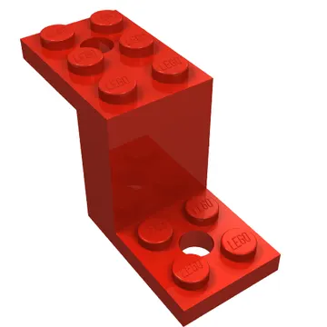 Bracket 5 x 2 x 2 1/3 with Holes, Inside Stud Holder