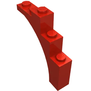 Brick Arch 1 x 5 x 4 [Irregular Bow, Raised Underside Cross Supports]