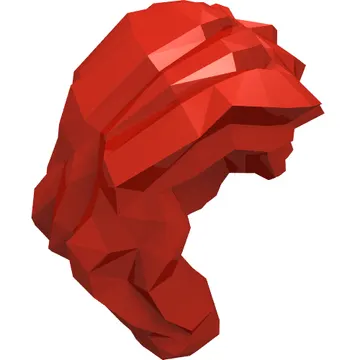Hair Mid-Length with Part over Front of Right Shoulder