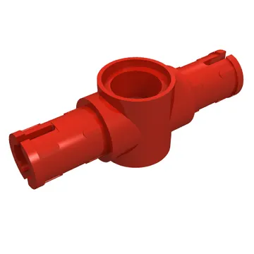 Technic Pin Connector Hub with 2 Pins with Friction Ridges Lengthwise [Big Squared Pin Holes]