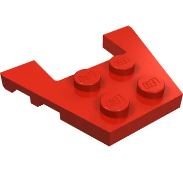 Wedge Plate 3 x 4 with Stud Notches [Reinforced Underside]