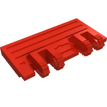 Hinge Train Gate 2 x 4 Locking Dual 2 Fingers without Rear Reinforcements, 7 Teeth