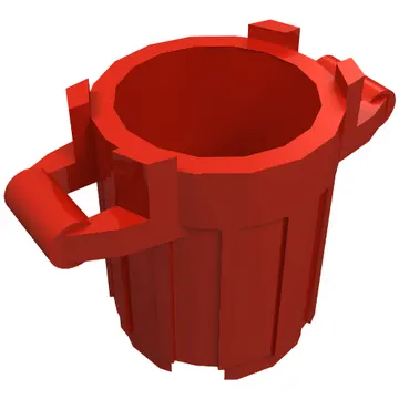 Trash Can with 4 Cover Holders